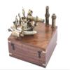 Royalmart Nautical Sextant Antique Astrolabe Ship Navigation Instrument Celestial & Nautical Sextant with Two Extra Sighting Telescope/Astrolabes Sextant Tool (5" Compass Antique) view 4