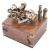 Royalmart Nautical Sextant J Scott London Vintage Antique Astrolabe Ship Navigation Instrument Celestial & Nautical Sextant with Two Extra Sighting Telescope/Astrolabes Sextant Tool (5" Antique) view 2