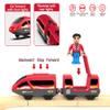 Train Track Accessories Remote Control Train, Battery Operated Locomotive Train Toy for Toddlers Train Set, Powerful Engine Train Vehicle Fits All Major Brands Railway System (Battery Not Included) view 2