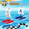 Raingutter Regatta Trimaran Race Boat Kit - Easy Build DIY Model for Kids & Scouts (Scouting America) view 4