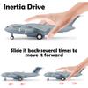 Liberty Imports Diecast Metal Military Cargo Transport Airplane - 1:400 Scale Alloy Model Carrier Aircraft with Pullback Action, Lights and Sound view 3