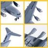 Liberty Imports Diecast Metal Military Cargo Transport Airplane - 1:400 Scale Alloy Model Carrier Aircraft with Pullback Action, Lights and Sound view 4