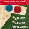 SWOOC Games - Giant Tower Party Game with Hidden Jello Shots - Includes Disposable Cups, Lids & Carrying Case - Stacks up to 5ft - Tipsy Topple Game for Adults - Giant Outdoor Games - Jumbo Bar Fun view 4