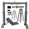 Deluxe Grab The Gear Adjustable Playset with Accessories for Wrestling Action Figures view 1