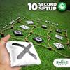 Swooc Games - Giant Tic Tac Toe Game Outdoor (All Weather) | 3ft x 3ft | Instant Setup, No Assembly | Giant Outdoor Games for Adults and Family | Outside Toys | Large Lawn & Backyard Fun | Yard Game view 2