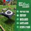 Swooc Games - Giant Tic Tac Toe Game Outdoor (All Weather) | 3ft x 3ft | Instant Setup, No Assembly | Giant Outdoor Games for Adults and Family | Outside Toys | Large Lawn & Backyard Fun | Yard Game view 3