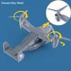 Diecast Metal Military Transport Helicopter Plane - 1:400 Scale Alloy Model Twin-Engine Rotor Aircraft Toy, Tiltrotor Transporter Airplane with Pullback Action, Lights and Sound view 3