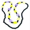 Gasparilla Pirate Clear Skull & Crossbones Beads Mardi Gras Bead Necklace Spring Break Cajun Carnival Festival New Orleans view 1