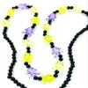Gasparilla Pirate Clear Skull & Crossbones Beads Mardi Gras Bead Necklace Spring Break Cajun Carnival Festival New Orleans view 2