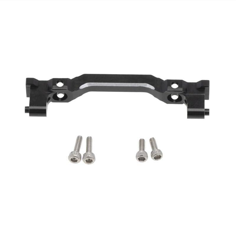Metal Front Bumper Mount Frame Crossmember Upgrade Parts for 1/24 RC Crawler Axial SCX24 90081 AXI00002 Accessories ( Color : Black )