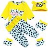 Reborn Baby Dolls Clothes 20 inch Outfit Accessories Yellow Cow 5pcs Set for 17-23 Inch Reborn Doll Newborn Girl&Boy Clothing SetSuper Cute Yellow Cow 5pcs Set  view 1