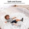 Kids Ball Pit Large Pop Up Children Ball Play Tent for Toddlers Girls Boys for Indoor Outdoor Baby Playpen with Carry Tote, Balls Not Included (White) view 2