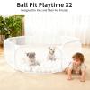 Kids Ball Pit Large Pop Up Children Ball Play Tent for Toddlers Girls Boys for Indoor Outdoor Baby Playpen with Carry Tote, Balls Not Included (White) view 4