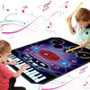 QShark 2 in 1 Kids Music Learning Toys for Boys Girls, Drum Set + Piano Mat | Record & Playback, Built-in Songs, 8 Instrument Sounds, 24 Keys, Christmas Birthday Gifts for Toddler 3 4 5 6 7 8 Years view 1