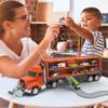 Driven by Battat  Car Carrier Toy Truck  Detachable Trailer and Container  Toy Vehicle Launcher  Compatible with Pocket Series & Tracks  Car Transport Truck  Gift Toy for Kids 3+ view 2