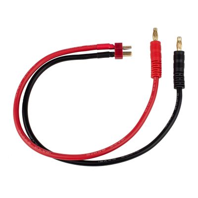 Team Associated T-Plug 350mm Charge Lead, 4mm, ASC27239