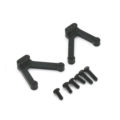 Greendhat 2Pcs Metal Rear Shock Towers Mount Shock Absorber Hoops for Kyosho Mini-Z Mini Z 4X4 1/18 RC Crawler Car Upgrade Parts ( Color : Black )