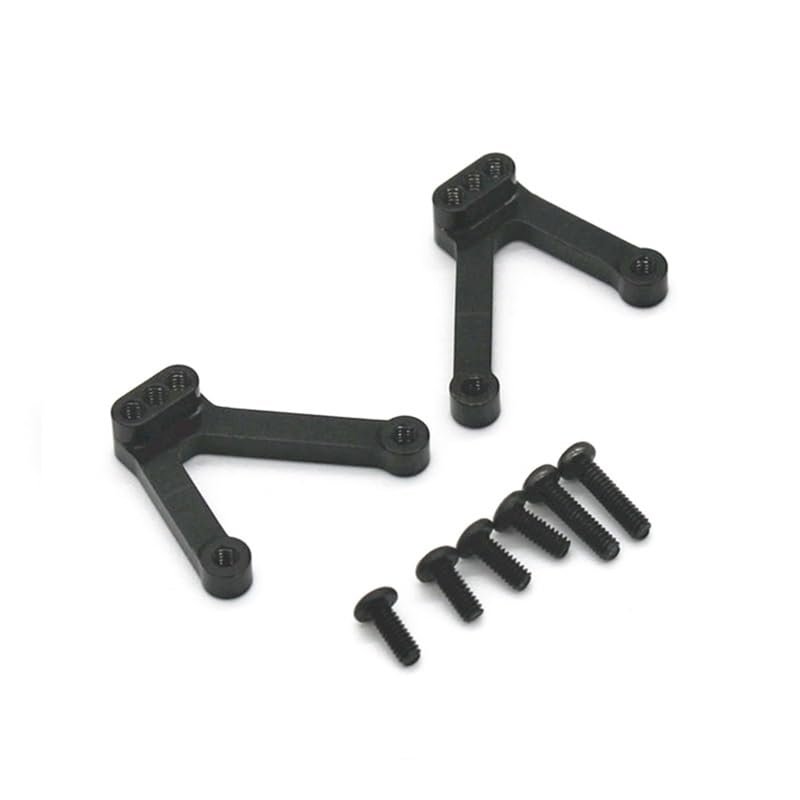 Greendhat 2Pcs Metal Rear Shock Towers Mount Shock Absorber Hoops for Kyosho Mini-Z Mini Z 4X4 1/18 RC Crawler Car Upgrade Parts ( Color : Black )