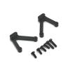 Greendhat 2Pcs Metal Rear Shock Towers Mount Shock Absorber Hoops for Kyosho Mini-Z Mini Z 4X4 1/18 RC Crawler Car Upgrade Parts ( Color : Black ) view 1