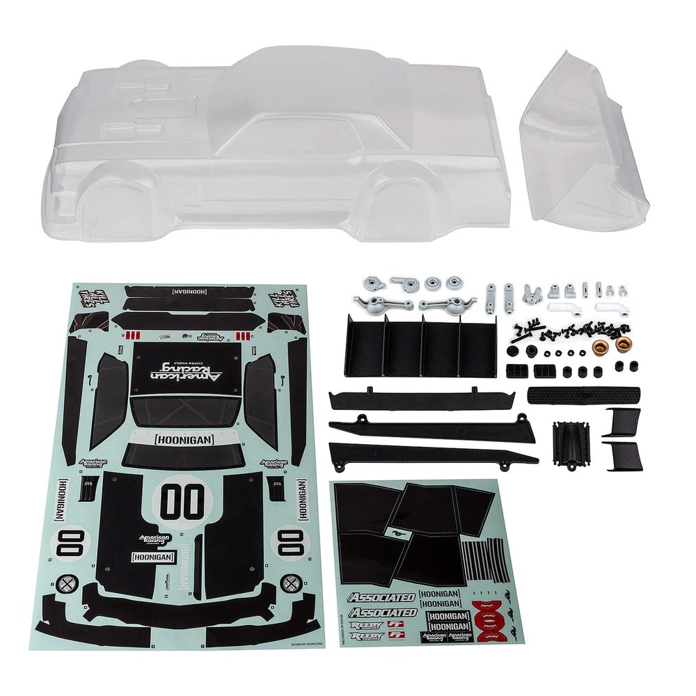 Team Associated Hoonicorn Body Set, Clear, ASC31896