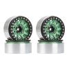 4PCS Metal 1.9 Beadlock Wheel Rim Hubs for 1/10 RC Crawler Car Axial SCX10 90046 AXI03007 Traxxas TRX4 RC4WD D90 D110 ( Color : Green ) view 1