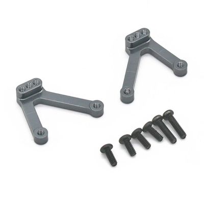 2Pcs Metal Rear Shock Towers Mount Shock Absorber Hoops for Kyosho Mini-Z Mini Z 4X4 1/18 RC Crawler Car Upgrade Parts ( Color : Grey )