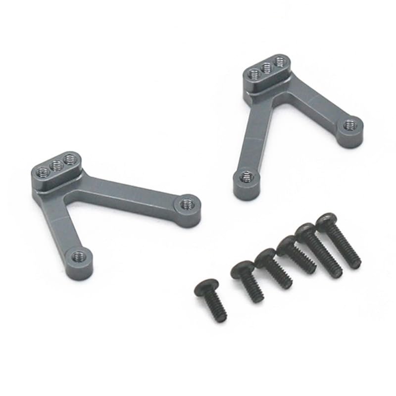2Pcs Metal Rear Shock Towers Mount Shock Absorber Hoops for Kyosho Mini-Z Mini Z 4X4 1/18 RC Crawler Car Upgrade Parts ( Color : Grey )