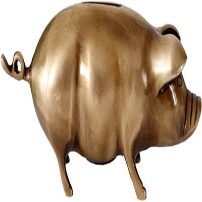 NOBRIM Pure Copper Handmade Piggy Bank Saving Box Zodiac Cute Pig Coins Bank Piggy Bank Toy for Decorative Money Jar
