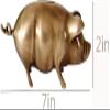 NOBRIM Pure Copper Handmade Piggy Bank Saving Box Zodiac Cute Pig Coins Bank Piggy Bank Toy for Decorative Money Jar view 3