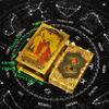 Jayiaine Tarot Cards Deck, Water Proof with Guidebook Divination Cards, 80 Fortune Telling Game Set for Family Reunion Beginners Expert Readers for Holiday Christmas Birthday Gifts,Gold view 3