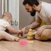 Maracas for Kids Baby Wooden Rattle Musical Toys Wooden Maracas Rattles Musical Educational Toys ( Random Color Pattern ) view 2