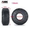 4pcs RC Crawler Tyre 1.9inch Rubber Tyres with Foam Inserts 52x120mm for 1/10 RC Crawler Car A-xial Wraith 90018 90048 RR10 SCX10 D90 T-raxxas TRX4 Wheel Tires view 2