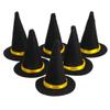 Amosfun 6Pcs Mini Felt Witch Hats 3.14 Inch Halloween Wine Bottle Decor Diy Craft Hair Accessories Party Supplies view 1
