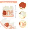 Agkvw Little Pumpkin 1st Birthday Crown - Floral Pumpkin Birthday Crown, Autumn Birthday Decorations, Cake Smash Photo Props view 2