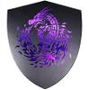 Fantasydice Shield Dice Tray Purple Fire Dragon with Lid and Dice Staging Area- Holds 6 Sets(7 Dice Set/Standard) for All Tabletop Games view 2