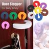 Finger Pinch Guard - 2pcs. Child Proofing Doors Made with Soft Durable Foam Door Slam Stopper. Prevents Finger Pinch Injuries, Slamming Doors, and Baby or Pet from Getting Locked in Room - Purple view 2