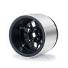MOHERO Aluminum 2.2" RC Beadlock Wheels Rims 45mm 4pcs for 1/10 Axial SCX10 90046 TRX4 TRX6 Wraith RR10 D90 RC Crawler Car (Black) view 4