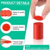 Coopay 500 Pieces Plastic Learning Counters Disks Bingo Chip 5 Colors Counting Discs Markers for Math Practice and Poker Chips Game Tokens Kids Reward, 1 Inch (Red, Blue, Black, Green, Yellow) view 2