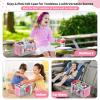 Carrying Case for Toniebox Starter Set and Tonies Figurines, Travel Felt Cloth Musical Toy Folding Bag for Toniebox 2 & Accessories (Pink) view 3
