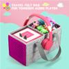 Carrying Case for Toniebox Starter Set and Tonies Figurines, Travel Felt Cloth Musical Toy Folding Bag for Toniebox 2 & Accessories (Purple) view 2