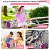 Carrying Case for Toniebox Starter Set and Tonies Figurines, Travel Felt Cloth Musical Toy Folding Bag for Toniebox 2 & Accessories (Purple) view 3