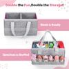 Carrying Case for Toniebox Starter Set and Tonies Figurines, Travel Felt Cloth Musical Toy Folding Bag for Toniebox 2 & Accessories (Purple) view 4