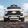Aosom Licensed Chevrolet Tahoe Ride On Car, 12V 7AH Battery Power Ride On Toy with Parent Remote Control, LED Lights, Music, 4 Wheeler Suspension, 3 Speeds, Kids Electric Vehicle for Aged 3+, White view 3