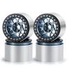MOHERO Aluminum 2.2" RC Beadlock Wheels Rims 45mm 4pcs for 1/10 Axial SCX10 90046 TRX4 TRX6 Wraith RR10 D90 RC Crawler Car (Titanium & Black) view 1