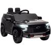 Aosom Licensed Chevrolet Tahoe Ride On Car, 12V 7AH Battery Power Ride On Toy with Parent Remote Control, LED Lights, Music, 4 Wheeler Suspension, 3 Speeds, Kids Electric Vehicle for Aged 3+, Black view 1