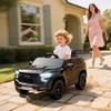 Aosom Licensed Chevrolet Tahoe Ride On Car, 12V 7AH Battery Power Ride On Toy with Parent Remote Control, LED Lights, Music, 4 Wheeler Suspension, 3 Speeds, Kids Electric Vehicle for Aged 3+, Black view 2