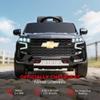 Aosom Licensed Chevrolet Tahoe Ride On Car, 12V 7AH Battery Power Ride On Toy with Parent Remote Control, LED Lights, Music, 4 Wheeler Suspension, 3 Speeds, Kids Electric Vehicle for Aged 3+, Black view 3