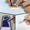 TTzycc Magnetic Pen,Fidget Pen with 13 Magnetic Rings,Golden view 4