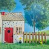 Wooden Window for Dollhouse, Miniature Window Frame Mini Furniture Doll House 1:12 Dollhouse Wooden Doors Miniature Furniture Doll Craft Window Frame Model Decoration view 2