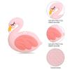 Baby Silicone Teether,Sensory Chew Toys,BPA Free Soft and Effective Infant Teething Pain Relief Toys,Freezer Safe,Food Grade Silicone,Best Shower Gift for Boys and Girls (Flamingo) view 2